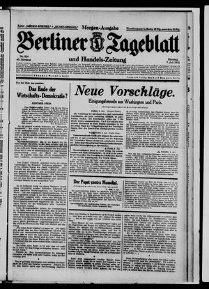Berliner Tageblatt und Handels-Zeitung on Jul 7, 1931