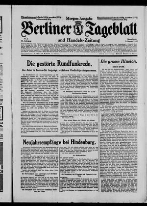 Berliner Tageblatt und Handels-Zeitung vom 02.01.1932