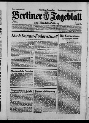 Berliner Tageblatt und Handels-Zeitung vom 07.01.1932