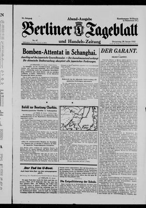 Berliner Tageblatt und Handels-Zeitung vom 28.01.1932