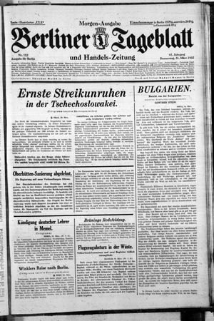 Berliner Tageblatt und Handels-Zeitung vom 31.03.1932