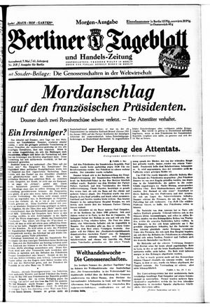 Berliner Tageblatt und Handels-Zeitung vom 07.05.1932