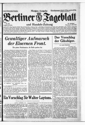 Berliner Tageblatt und Handels-Zeitung vom 05.07.1932