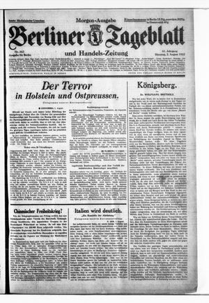 Berliner Tageblatt und Handels-Zeitung on Aug 2, 1932