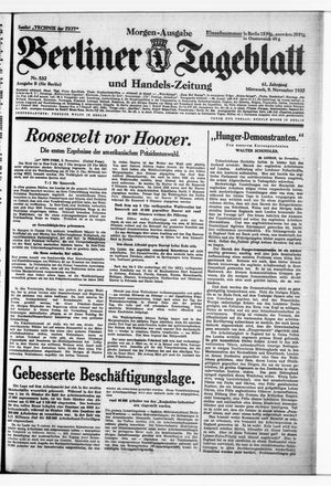 Berliner Tageblatt und Handels-Zeitung vom 09.11.1932