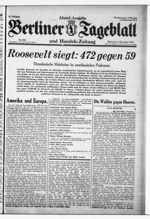 Berliner Tageblatt und Handels-Zeitung vom 09.11.1932