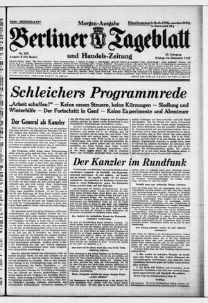 Berliner Tageblatt und Handels-Zeitung vom 16.12.1932