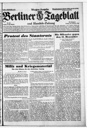 Berliner Tageblatt und Handels-Zeitung on Feb 24, 1933