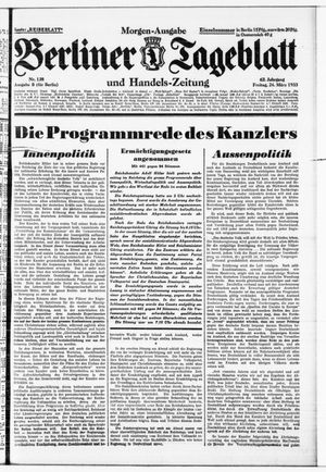 Berliner Tageblatt und Handels-Zeitung vom 24.03.1933