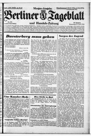 Berliner Tageblatt und Handels-Zeitung on Apr 27, 1933