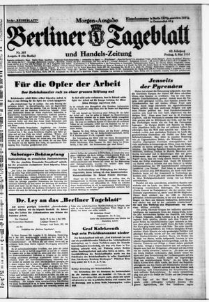 Berliner Tageblatt und Handels-Zeitung vom 05.05.1933