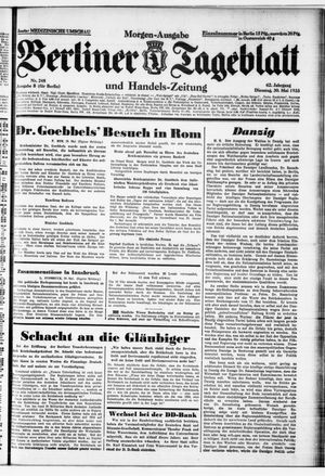 Berliner Tageblatt und Handels-Zeitung vom 30.05.1933