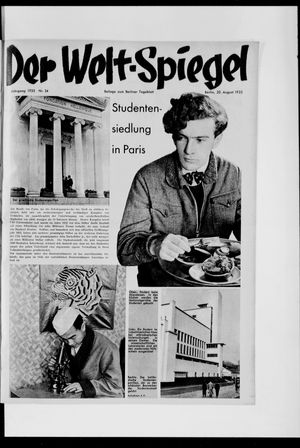 Berliner Tageblatt und Handels-Zeitung on Aug 20, 1933