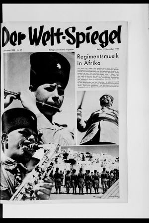 Berliner Tageblatt und Handels-Zeitung vom 19.11.1933