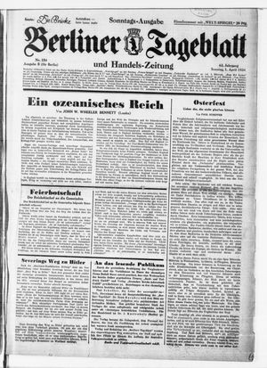 Berliner Tageblatt und Handels-Zeitung vom 01.04.1934