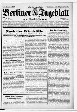 Berliner Tageblatt und Handels-Zeitung vom 05.05.1934