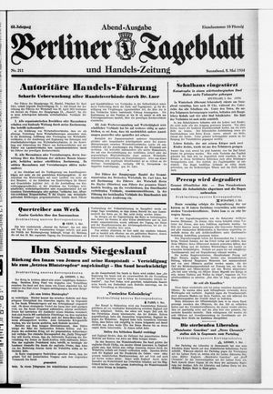 Berliner Tageblatt und Handels-Zeitung vom 05.05.1934
