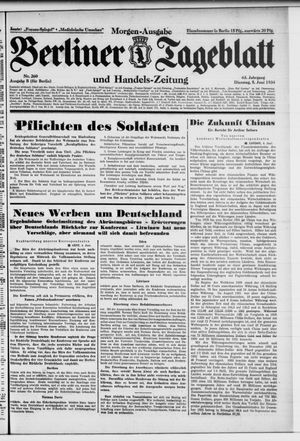 Berliner Tageblatt und Handels-Zeitung vom 05.06.1934