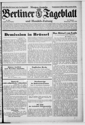 Berliner Tageblatt und Handels-Zeitung vom 07.06.1934