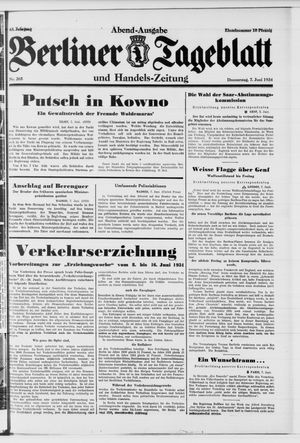 Berliner Tageblatt und Handels-Zeitung vom 07.06.1934