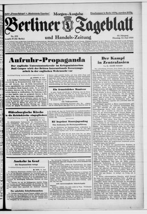 Berliner Tageblatt und Handels-Zeitung vom 12.06.1934