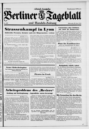 Berliner Tageblatt und Handels-Zeitung vom 20.06.1934