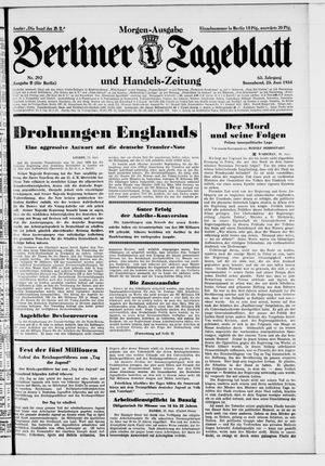 Berliner Tageblatt und Handels-Zeitung vom 23.06.1934