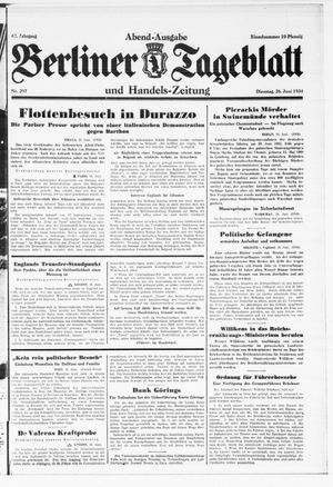 Berliner Tageblatt und Handels-Zeitung vom 26.06.1934