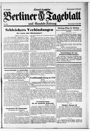 Berliner Tageblatt und Handels-Zeitung vom 05.07.1934