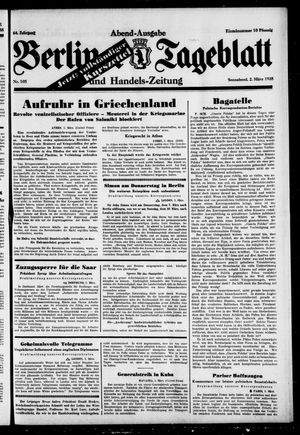 Berliner Tageblatt und Handels-Zeitung on Mar 2, 1935