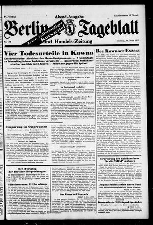 Berliner Tageblatt und Handels-Zeitung vom 26.03.1935