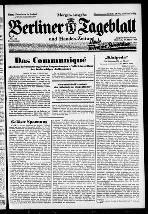 Berliner Tageblatt und Handels-Zeitung vom 27.03.1935