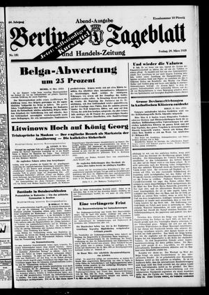 Berliner Tageblatt und Handels-Zeitung vom 29.03.1935