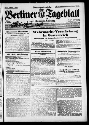 Berliner Tageblatt und Handels-Zeitung vom 07.04.1935