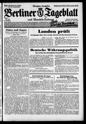 Berliner Tageblatt und Handels-Zeitung vom 24.04.1935