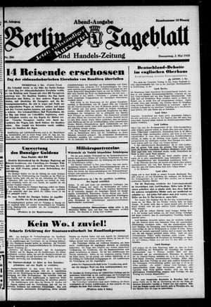 Berliner Tageblatt und Handels-Zeitung on May 2, 1935