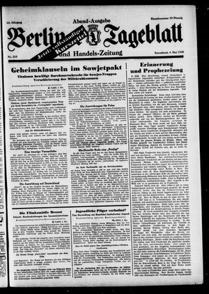 Berliner Tageblatt und Handels-Zeitung vom 04.05.1935