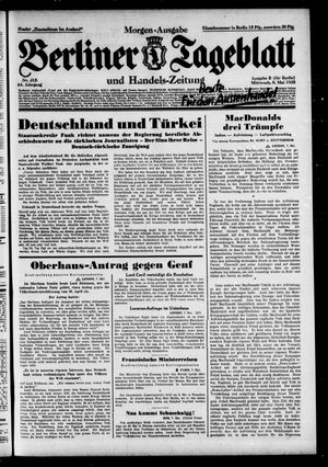 Berliner Tageblatt und Handels-Zeitung vom 08.05.1935