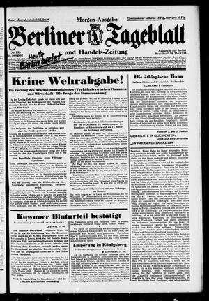 Berliner Tageblatt und Handels-Zeitung vom 18.05.1935