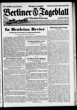 Berliner Tageblatt und Handels-Zeitung vom 30.05.1935