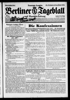 Berliner Tageblatt und Handels-Zeitung vom 09.06.1935
