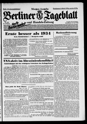 Berliner Tageblatt und Handels-Zeitung vom 13.07.1935