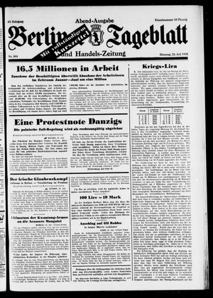 Berliner Tageblatt und Handels-Zeitung on Jul 23, 1935