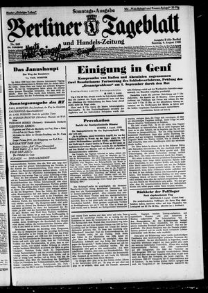 Berliner Tageblatt und Handels-Zeitung vom 04.08.1935