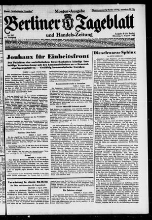 Berliner Tageblatt und Handels-Zeitung vom 06.08.1935