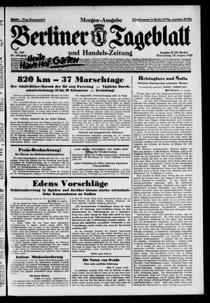 Berliner Tageblatt und Handels-Zeitung vom 15.08.1935