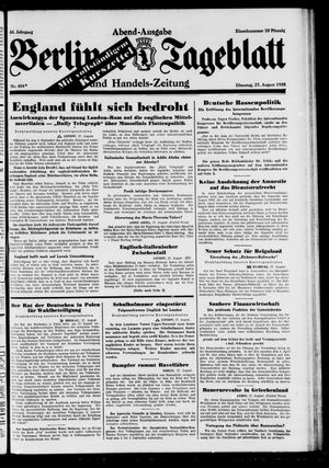 Berliner Tageblatt und Handels-Zeitung vom 27.08.1935