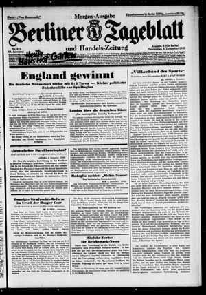 Berliner Tageblatt und Handels-Zeitung on Dec 5, 1935