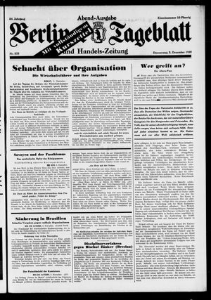 Berliner Tageblatt und Handels-Zeitung on Dec 5, 1935