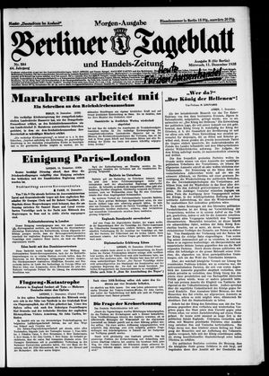 Berliner Tageblatt und Handels-Zeitung vom 11.12.1935